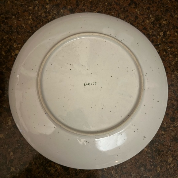 Vintage Inarco Japan Speckled Mushroom Vegetables Snack Plates - Picture 3 of 3